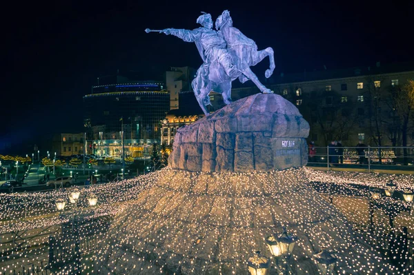 Noel süslemeleri Kiev, Ukrayna.