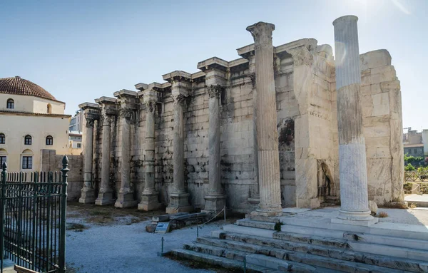 Antiguas Ruinas Las Calles Atenas —  Fotos de Stock