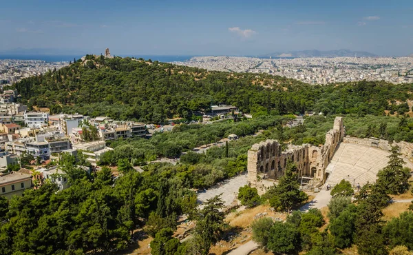 Atina, harabeler, Yunanistan, sokak, odeon, antik, akropolis, atticus, kahramanlar, tiyatro, eski, mimari, seyahat, antika, bina, turizm, taş, avrupa, tarihi, mermer, arka plan, bitki, ağaç, deniz, tarihi, sütun, gezi, arkeolojik, 