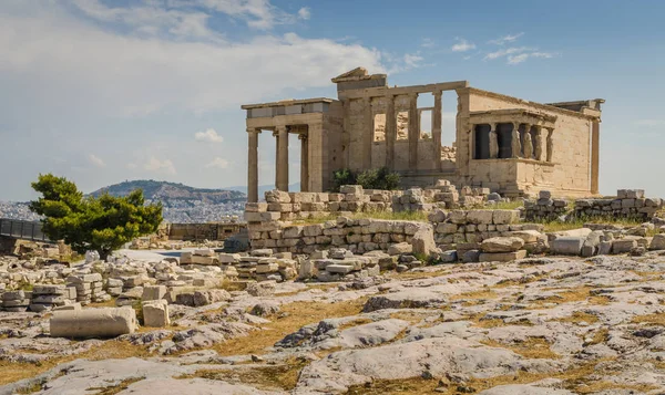 Antik kalıntıları Erekhtheion, Akropolis, Atina.