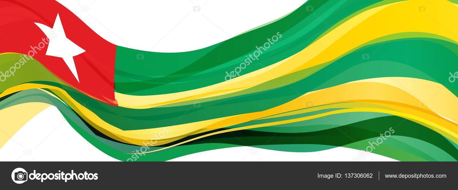 Bandera verde con estrella blanca