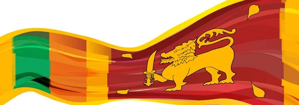 Multicolore Avec Un Drapeau Du Lion Dor De La République