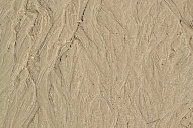 Borneo sahilde kum doku deseninin