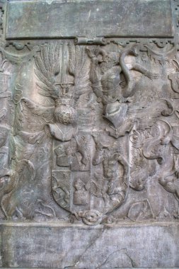  Taş amblemi doku Şövalyeleri ile oyulmuş