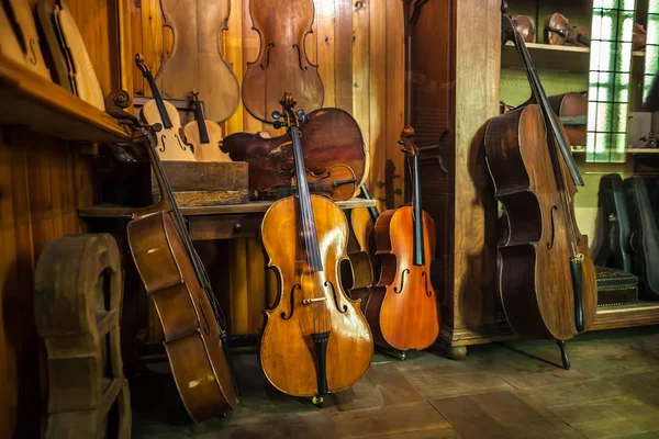 Violin maker workshop — Stockfoto