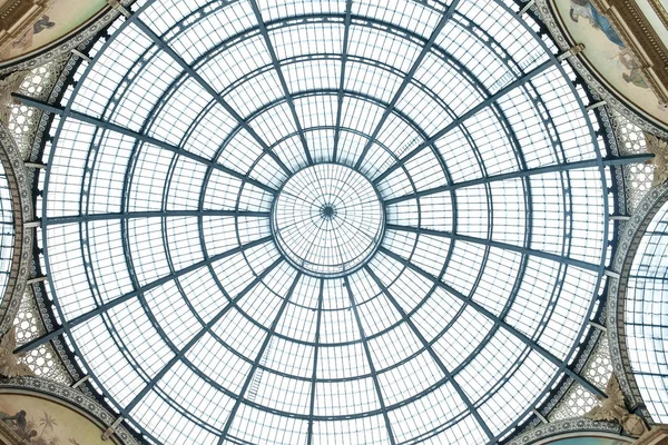 Glaskuppel der Galleria vittorio — Stockfoto