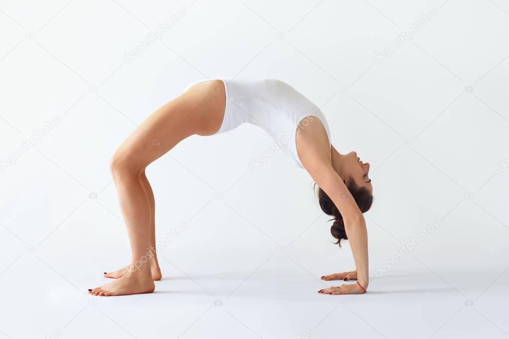 woman doing Upward Bow