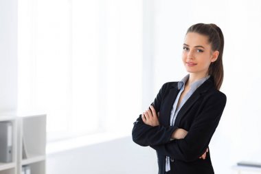 Güzel iş kadını. 