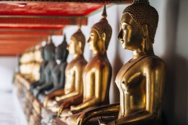 Altın Buda heykelleri satır  