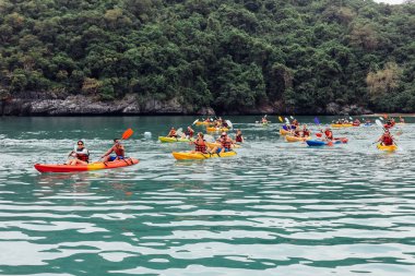Kayak turist grup