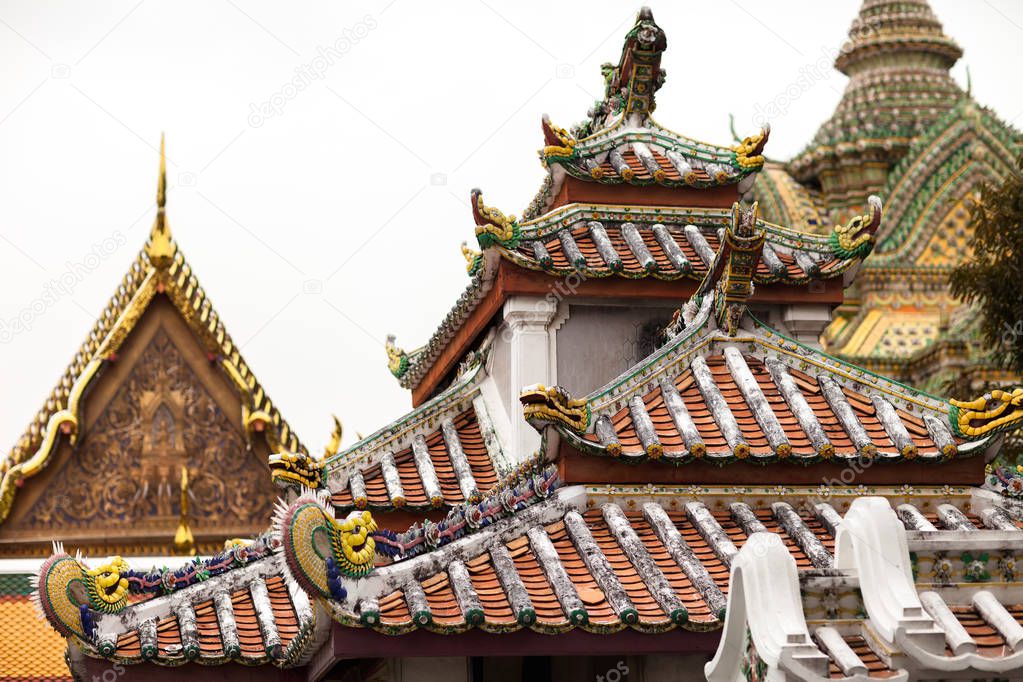 Temple roof in Wat Pho