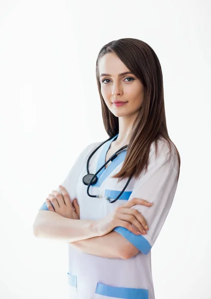 Retrato del médico con los brazos cruzados — Foto de Stock