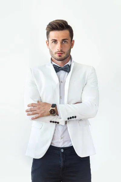 Handsome man in elegant suit — Stock Photo, Image