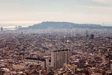 Barcelona şehrinin doğal görünümü