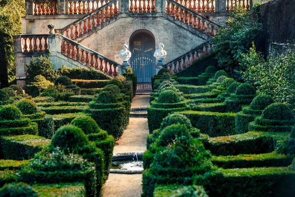 Desvalls Palace at Labyrinth Park in Barcelona Royalty Free Stock Images