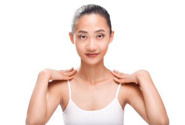 Kadın rahat yüzü ile