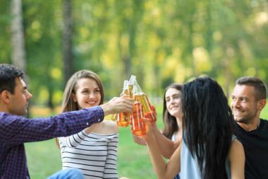 arkadaşlar şişe bira ile sorun