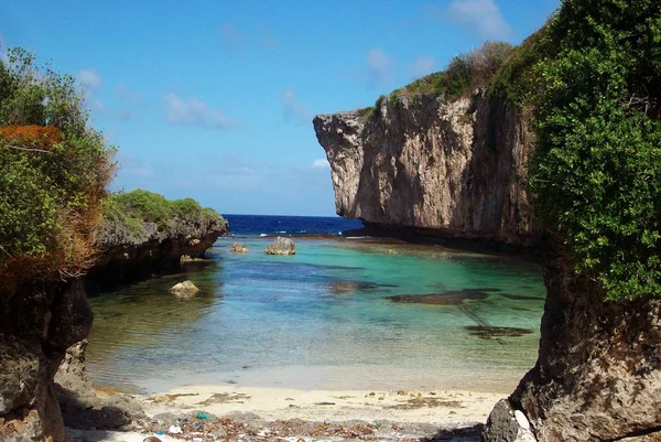 Sekret laguny, Tinian — Zdjęcie stockowe