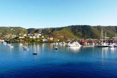 St Thomas waterfront view  clipart