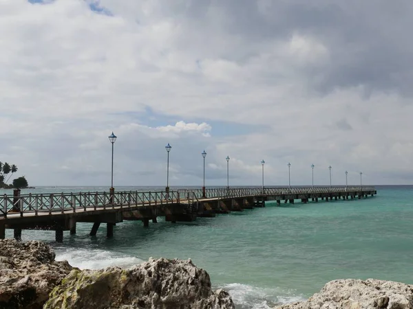 Muelle de madera, Barbados —  Fotos de Stock