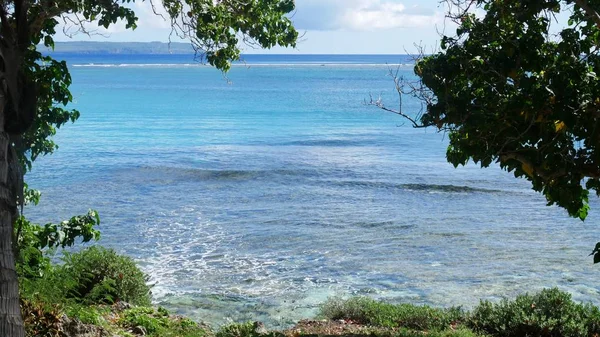 Tachogna 海滩, Tinian, 北马里亚纳群岛 — 图库照片