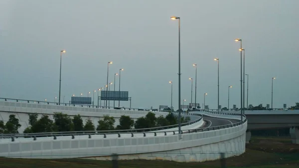 Early Morning View Light Posts Kuala Lumpur Roads Malaysia — Stock Photo, Image