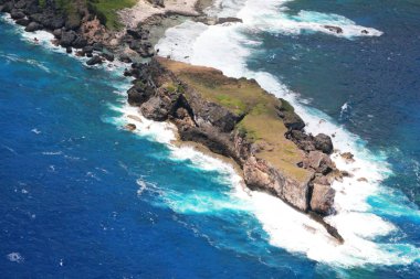 Kagman, Saipan, Northern Mariana Islands'yasak adasının üstten görünüm