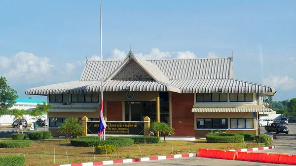 Otobüs Durağında Pattani Tayland Güneyinde Derin Malezya Sınırına Yakın Ilinde — Stok fotoğraf