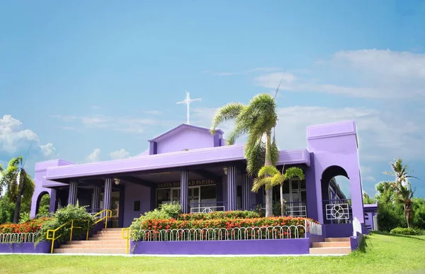 Gereja Paroki Santa Soledad Terletak Kagman Saipan Kepulauan Mariana Utara — Stok Foto