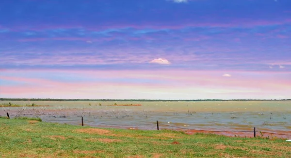 Lake Stanley Draper Nella Parte Sud Est Oklahoma City Dispone — Foto Stock