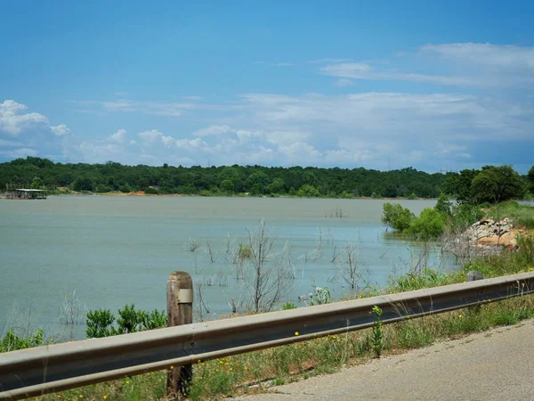 Lake Stanley Draper Reservatório Água Localizado Parte Sudeste Cidade Oklahoma — Fotografia de Stock