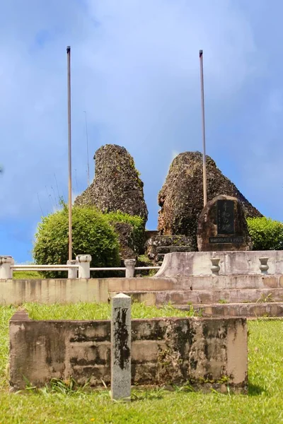 Close Shot Van Vredes Gedenktekens Top Van Sabana Rota Islands — Stockfoto