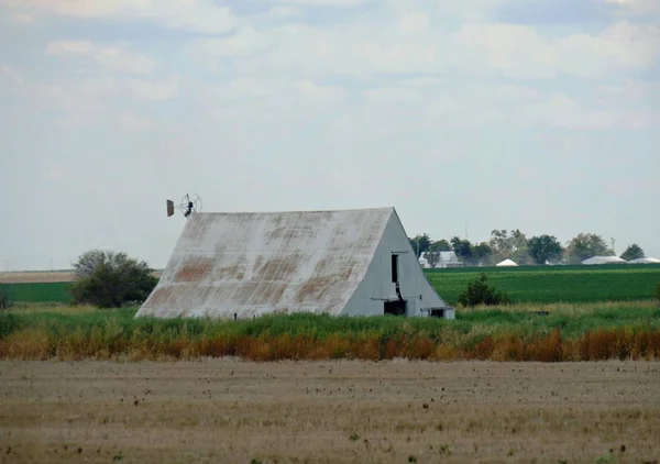 Verktyg Skjul Jordbruksmark Norra Oklahoma — Stockfoto