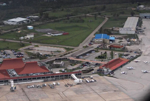 Guam Usa Vista Aérea Del Antonio Won Pat Aeropuerto Internacional — Foto de Stock