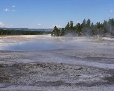 Yellowstone Ulusal Parkı 'nda Celestine Havuzu, Lower Gayzer Havzası.