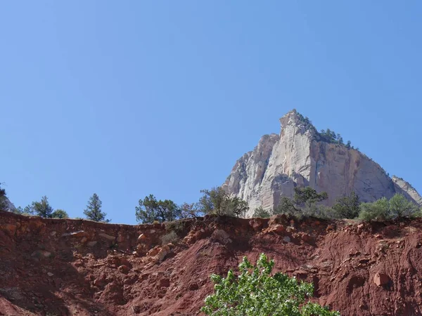 Deslumbrantes Falésias Formações Rochosas Parque Nacional Zion Utah Eua — Fotografia de Stock