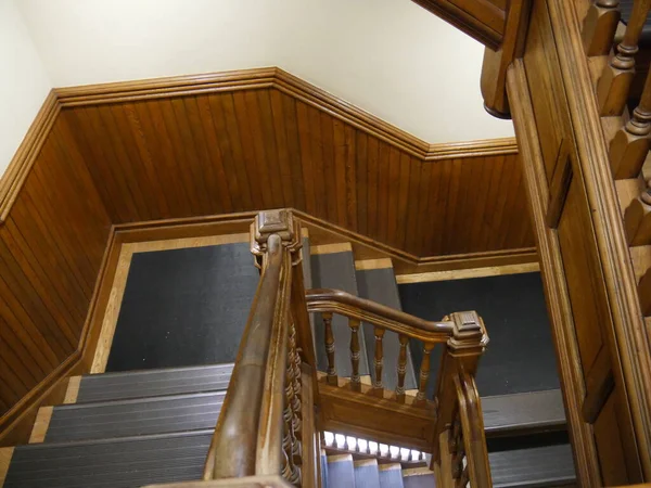 Escalier Arrière Ancien Manoir Nouvelle Angleterre — Photo