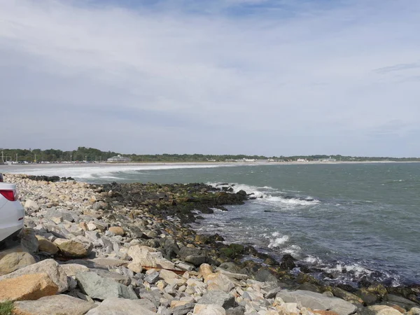 Vista Costeira Narragansett Rhode Island — Fotografia de Stock
