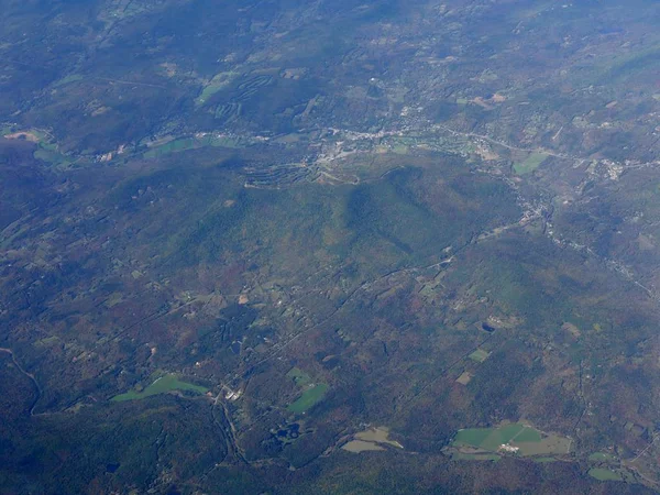 Letecký Snímek Marylandu Viděný Okna Letadla — Stock fotografie
