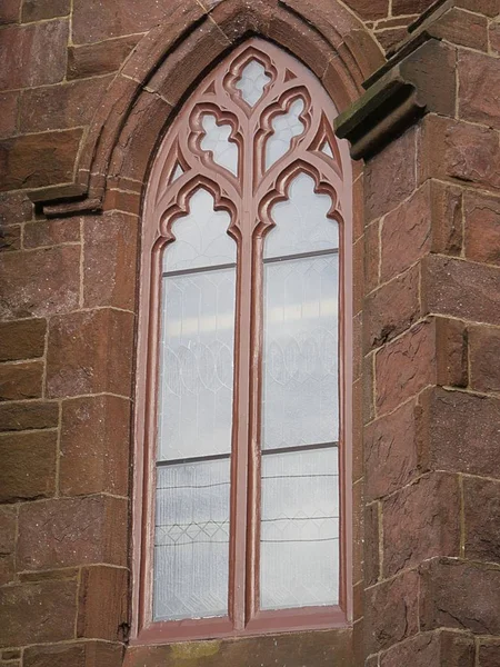 Close One Mary Church Windows Rhode Island — стоковое фото