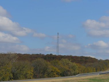Güzel bir günde Arkansas 'ta 49 nolu otoban boyunca manzara