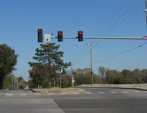 アーカンソー州の交差点の信号 — ストック写真