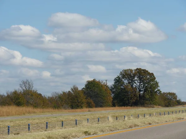 Bunte Bäume Und Laub Entlang Der Bundesstraße Arkansas Herbst — Stockfoto