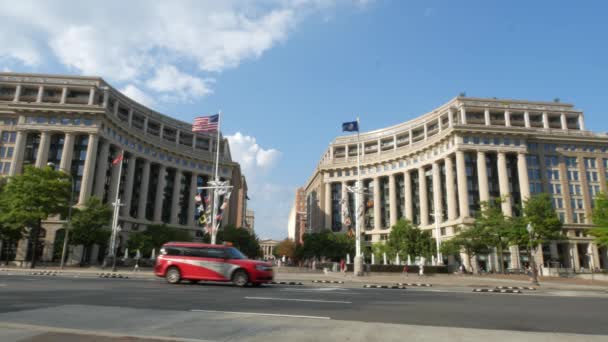 Washington Usa Settembre 2017 Edifici Street Shots Pennsylvania Avenue Washington — Video Stock