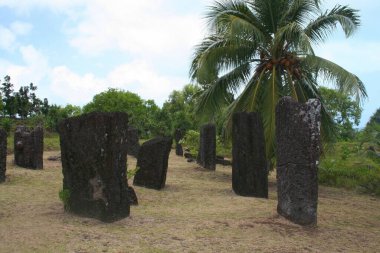 Famous stone monoliths at the tip of Ngarchelong State, Palau.