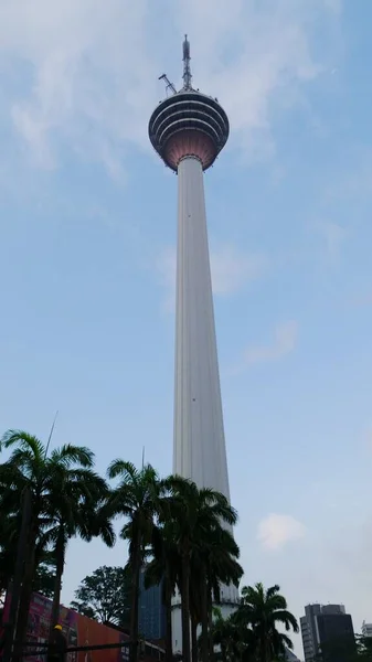 Upward Shot Famous Tower Kuala Lumpur Malaysia — Stock Photo, Image