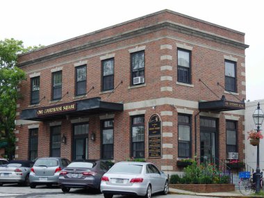 Newport, Rhode Island-September 2017: One Courthouse Square, an affordable housing in Newport.