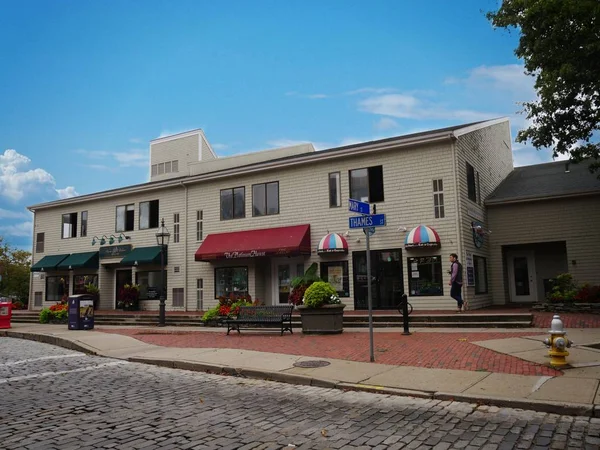 Newport Rhode Island September 2017 Street View Platinum House Jewelry — стокове фото