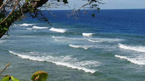 Gentle Waves Rolling Shore Parola Beach Cape San Agustin Davao — Stock Photo, Image