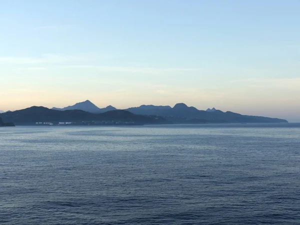 Tôt Matin Calme Mer Des Caraïbes Juste Avant Lever Soleil — Photo